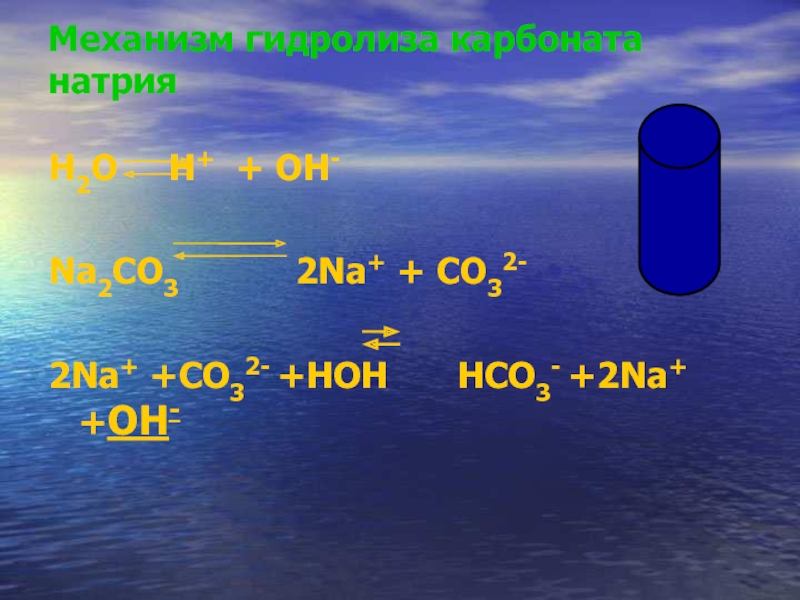 Гидролиз карбоната натрия. Натрий + h2o. Карбонат натрия и вода гидролиз. Na+ соль.