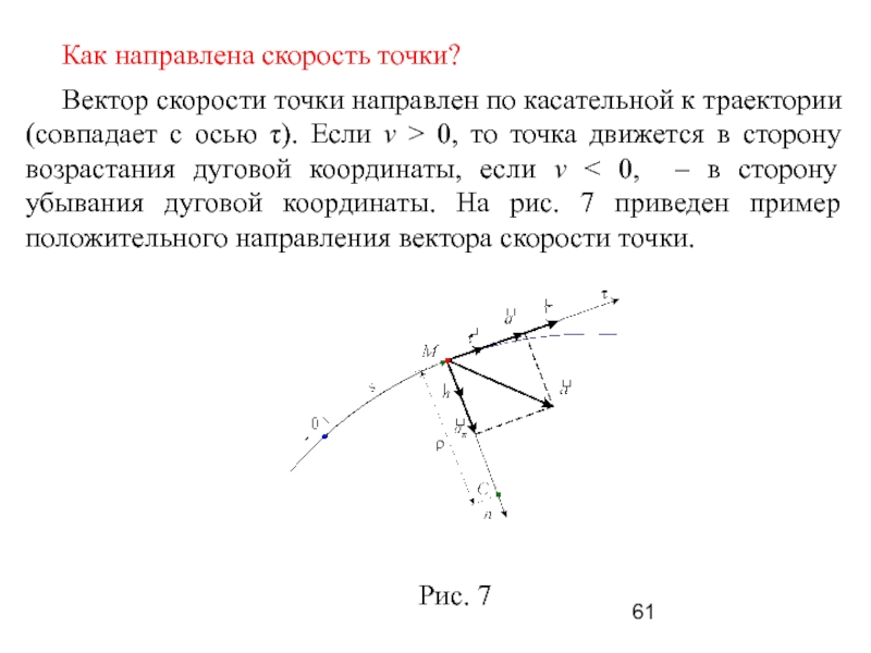 Скорость точки находящейся на расстоянии