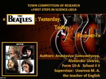 The Beatles: Yesterday -Today - Forever?
