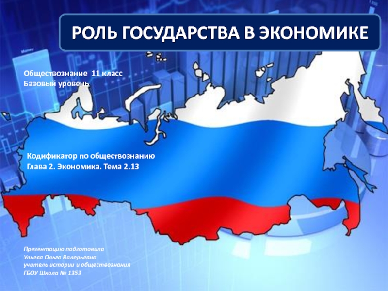 Обществознание 11 класс «Роль государства в экономике»