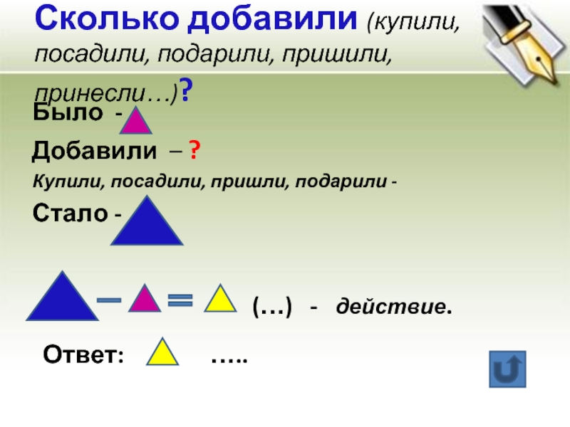 Приобрел добавить. Приди добавить сколько будет.