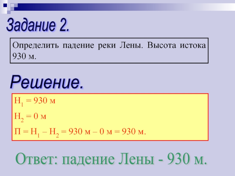 От чего зависит падение реки