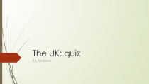 The UK: quiz