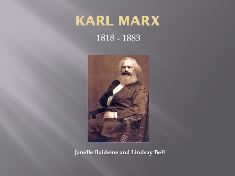 Презентация Karl Marx