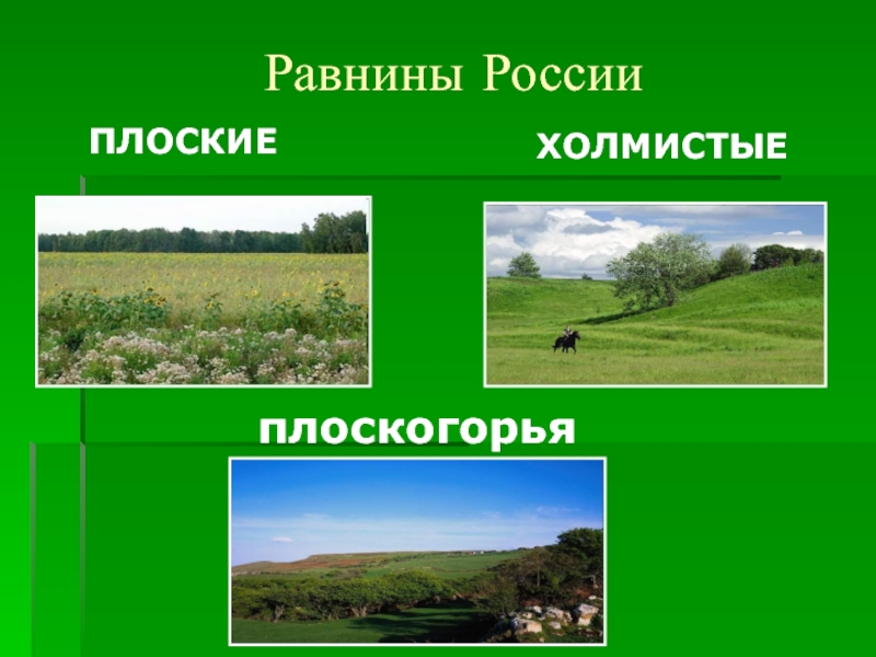 Презентация великие равнины россии