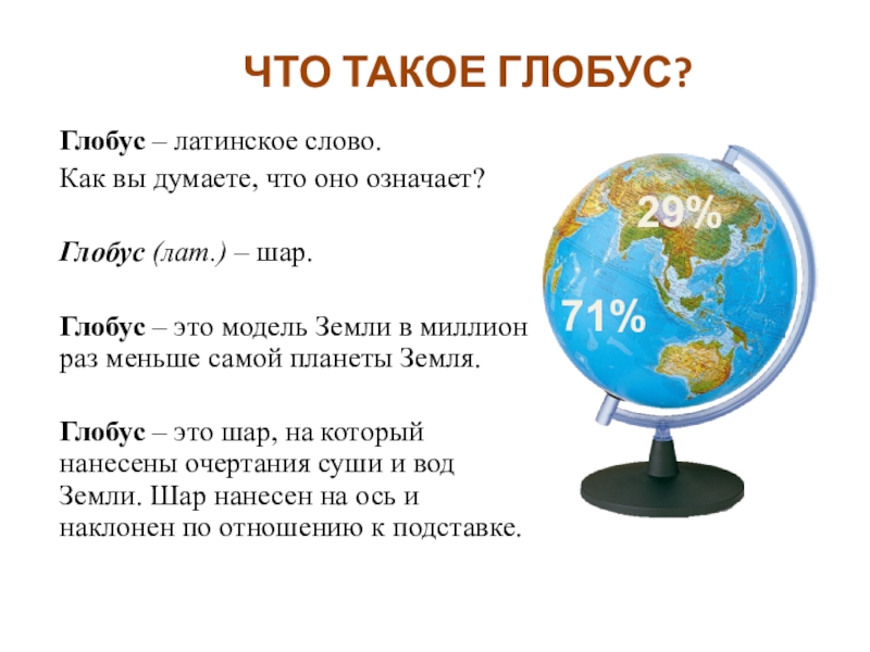 Проект по окр миру имя на глобусе