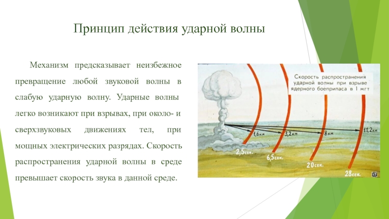 Устойчивость ударной волны. Ударная волна 50 КПА. Фазы ударной волны. Ударная звуковая волна. Механизм образования ударной волны.