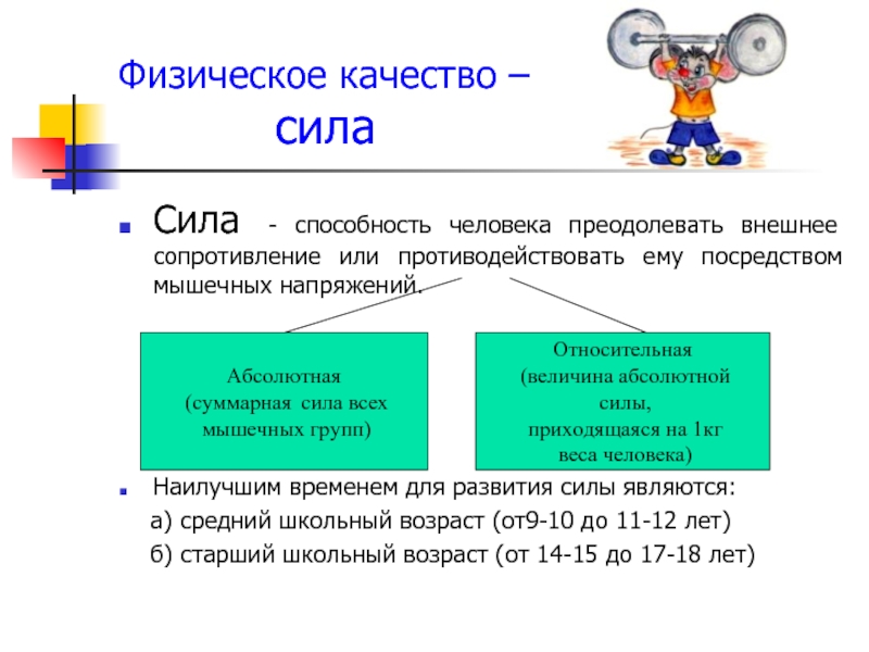 Проект физические качества человека