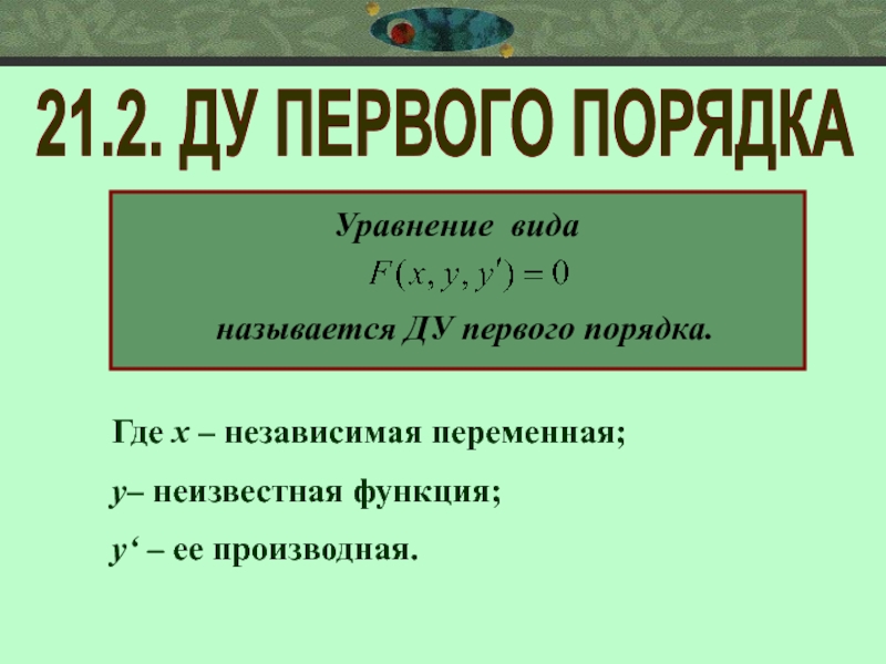 1 порядок. Ду вида называется. Ду 1 порядок названия. Один порядок. Уравнение Еловича.