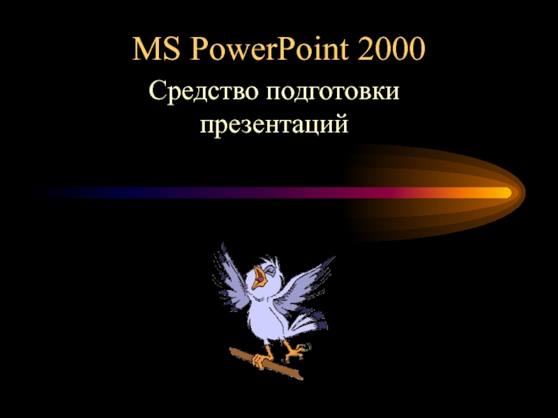 Презентация MS PowerPoint 2000