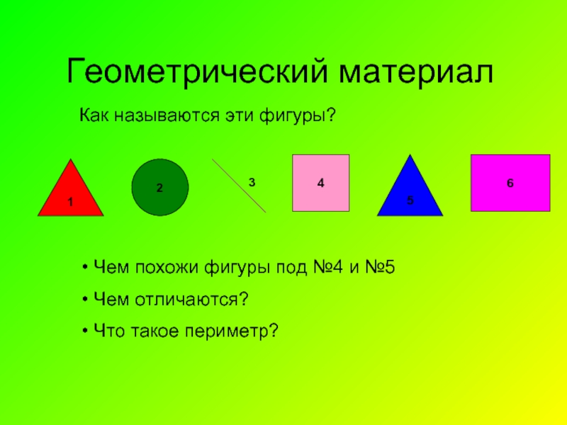 Геометрические фигуры 4 класс математика презентация