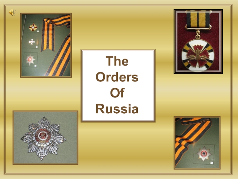 The Orders Of Russia