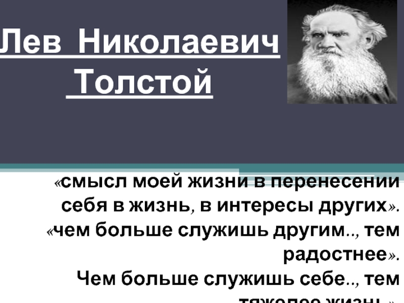 Презентация Лев Николаевич Толстой человек был непростой