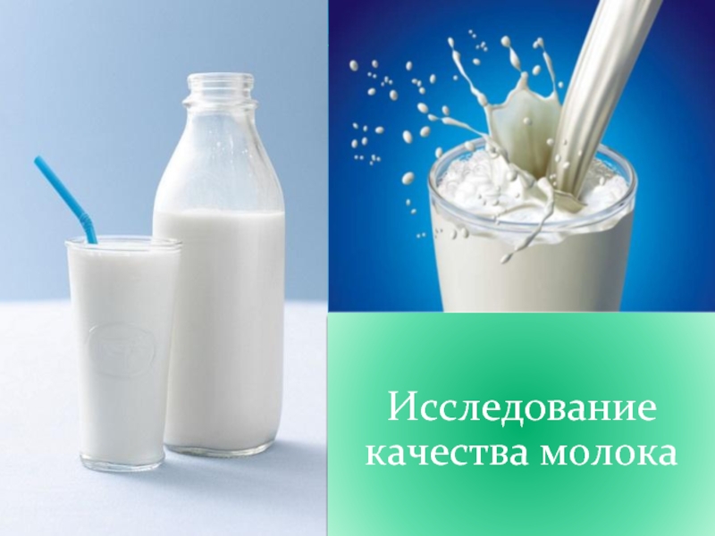 Исследование качества молока