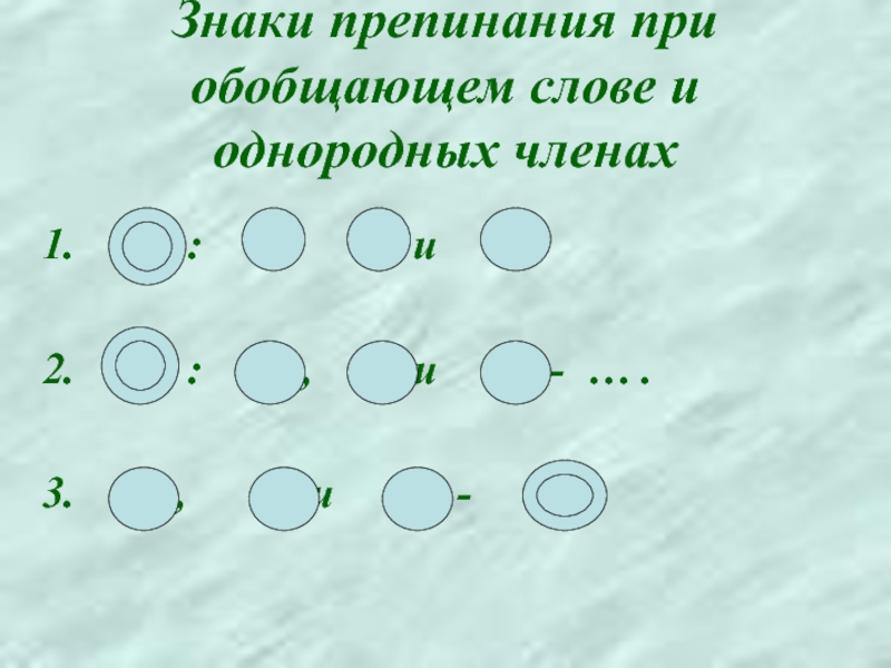 Презентация обобщающие слова при однородных 5 класс