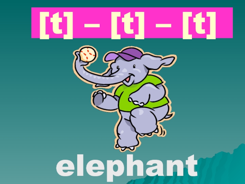 [t] – [t] – [t] elephant