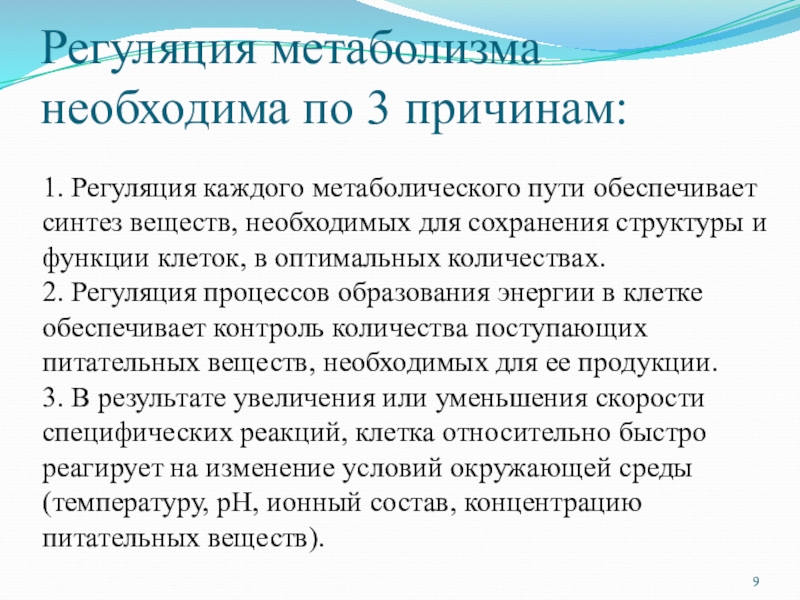 Обеспечивает синтез. Динамическая биохимия. Регуляция обменных процессов в клетке. Регуляция метаболических путей в клетке. «Школа регуляции метаболизма».