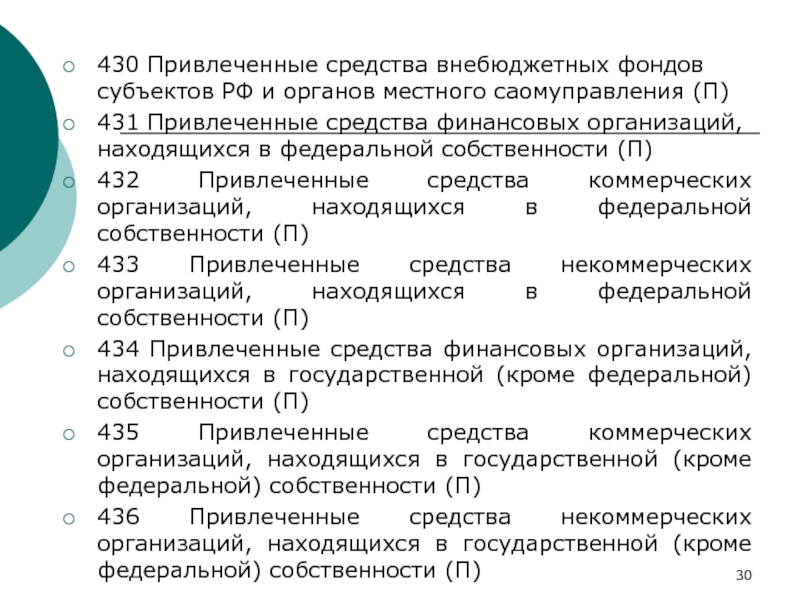 Денежный фонд субъекта рф. Организации которое находятся в Федеральной собственности. Внебюджетные фонды субъектов РФ. Привлеченные средства. Счета организаций находящихся в Федеральной собственности.