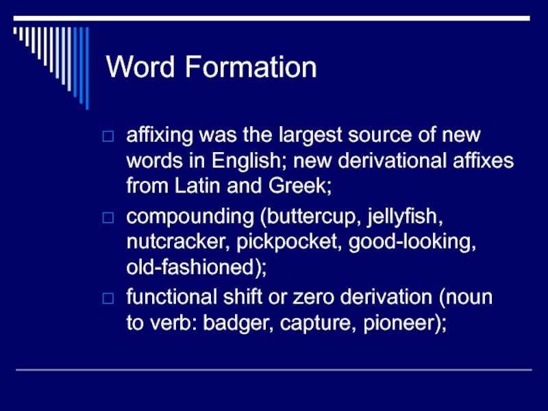 Word formation 7. Word formation affixation. Productive suffixes. Productivity of affixes. Affixation productive.