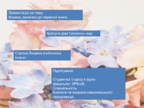 Красуня діва Calopteryx virgo
Презинтація на тему:
Комахи, занесені до червоної