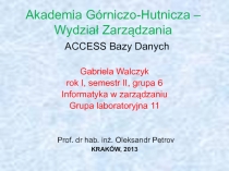 Sprawozdanie - Gabriela Walczyk 