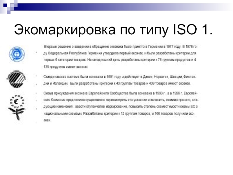 Исо 1. Стандарты ИСО 14000 эко маркировка. Экомаркировка 3 типа. Типы экологической маркировки ISO. Экологическая маркировка 2 типа.