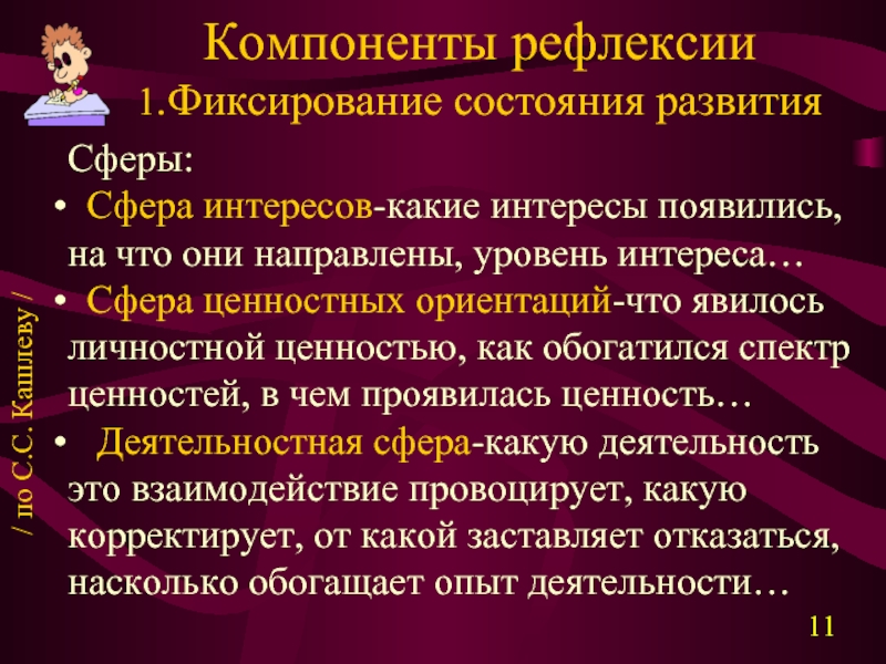 Рефлексивный компонент педагогической деятельности