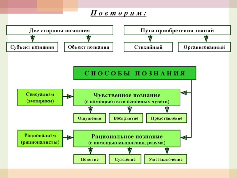 Сложный план на тему человек объект и субъект познания