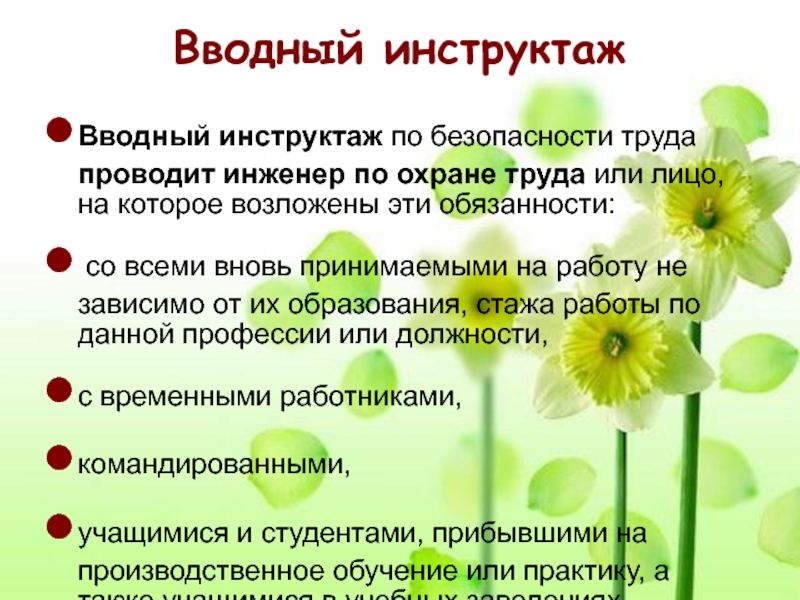 Вводный инструктаж гостиницы