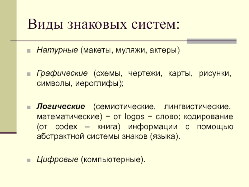 Система знаков символов