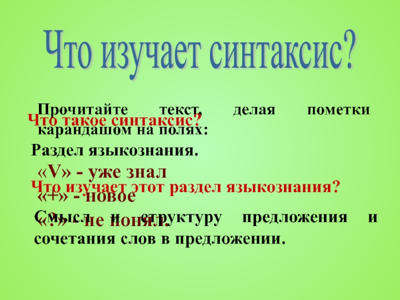 Что такое синтаксис файла