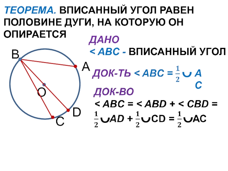 Центральный вписанный угол величина вписанного. Вписанный угол равен половине дуги на которую он. Вписанный угол равен половине дуги на которую опирается. Вписанный угол равен половине дуги. Вписанный угол равен дуге на которую он.