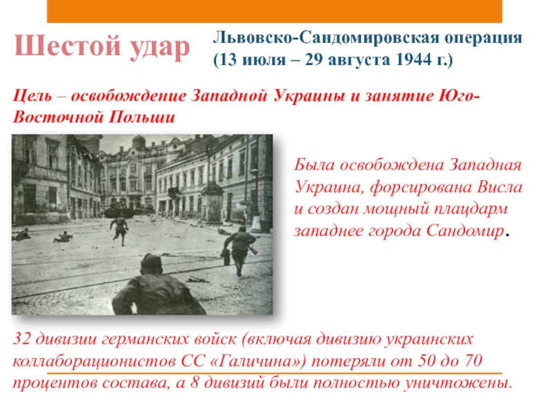 Основные операции 1944. 10 Сталинских ударов 1944. Освобождение Западной Украины 1944. Презентация на тему 10 сталинских ударов.