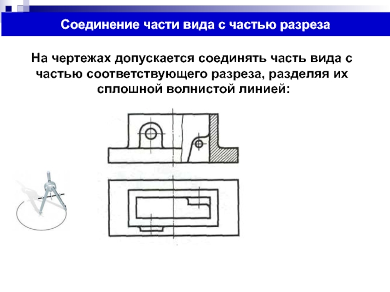 Как подразделяют изображения на чертеже детали в зависимости от их содержания