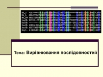 Тема: Вир івнювання послідовностей