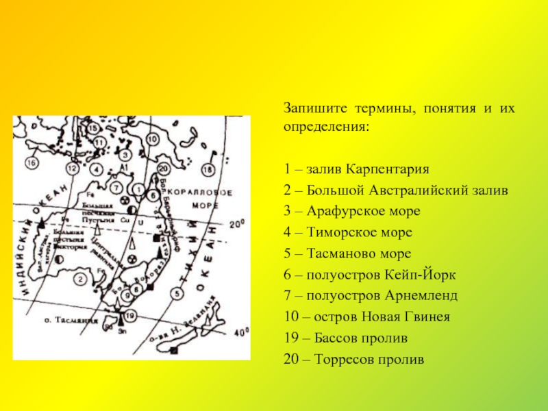 Определите и запишите термин