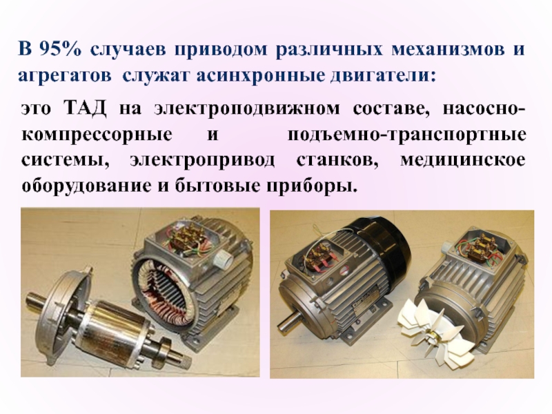 Асинхронный двигатель с короткозамкнутым ротором презентация