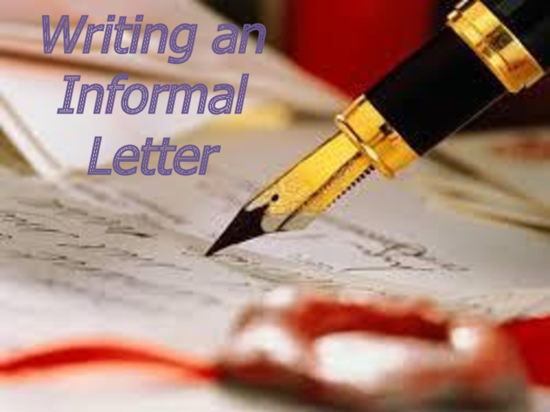 Правила написания личного письма