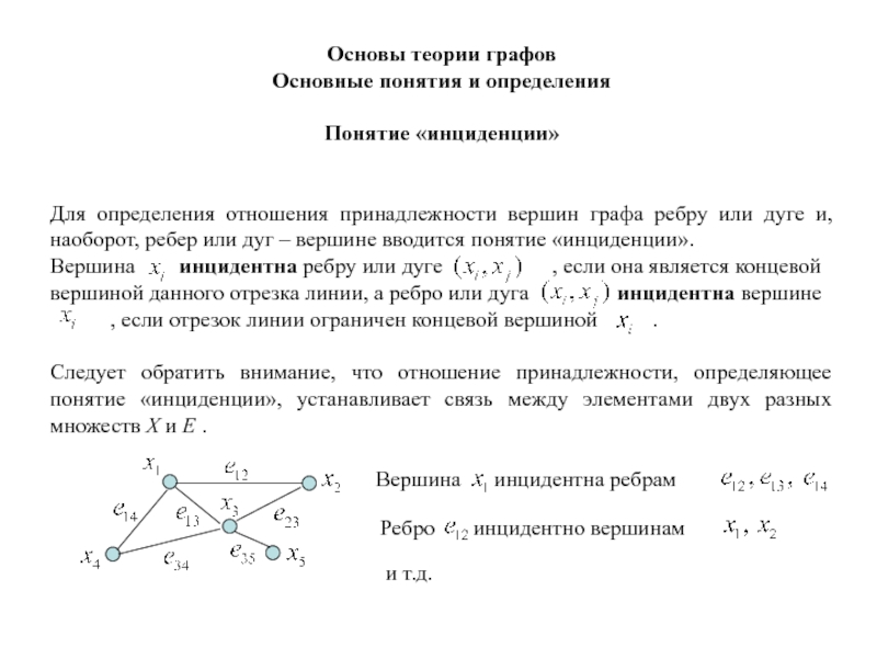 Основы теории графов презентация