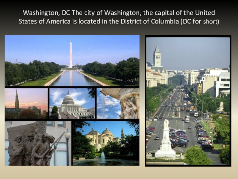 Презентация Столица США - Вашингтон