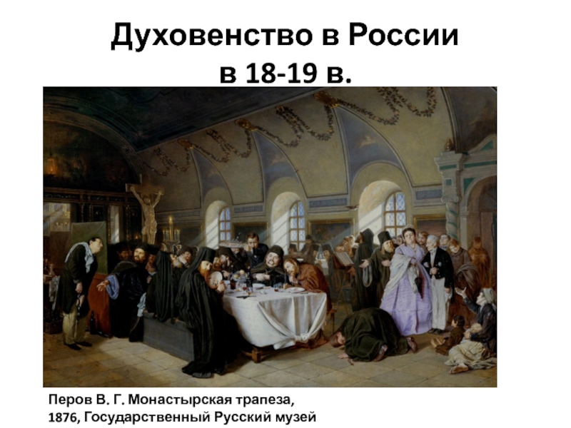 Духовенство в России в 18-19 в