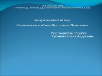 Экологические проблемы Центрального Черноземья