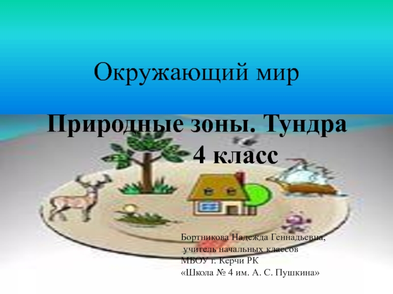 Презентация Окружающий мир 4 класс «Природные зоны - Тундра»