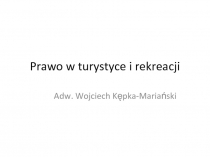 Prawo w turystyce i rekreacji