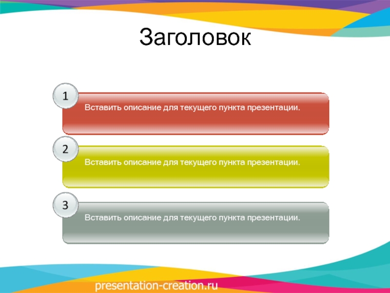 Основные пункты презентации