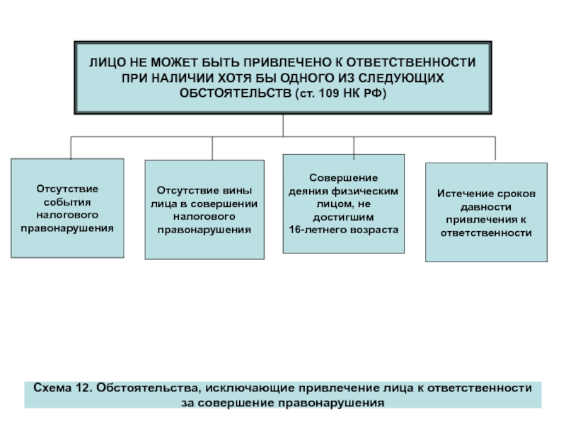 Виды налоговых правоотношений схема