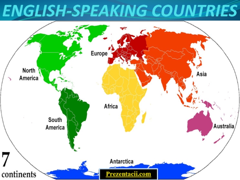 Презентация ENGLISH SPEAKING COUNTRIES