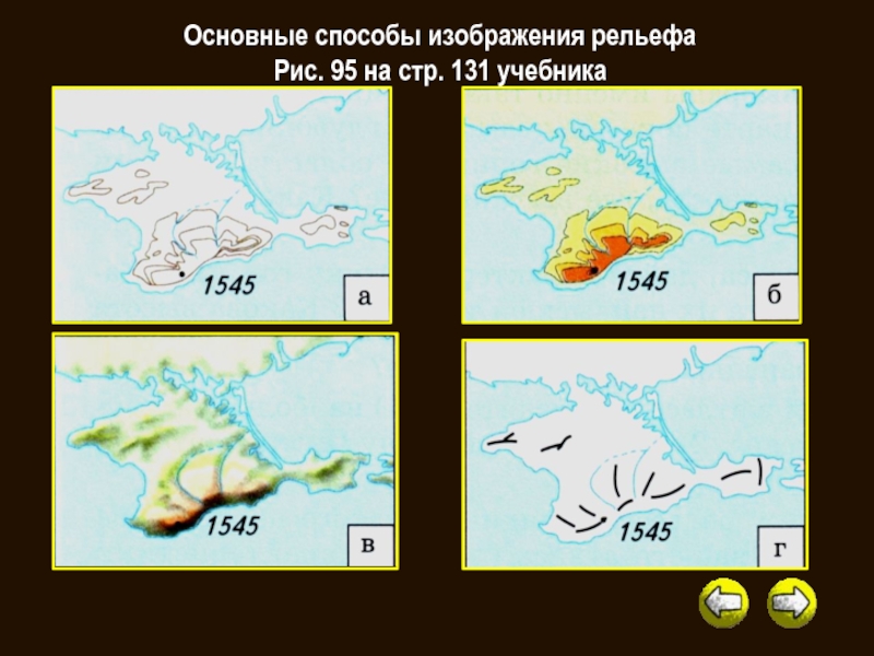 Какими способами изображается рельеф на картах и планах