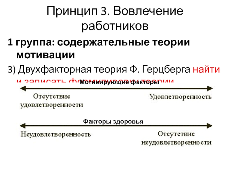 Принцип ф. Двухфакторная теория ф. Херцберга. Двухфакторная теория Герцберга (содержательная теория мотивации. 8 Мотивационных факторов теории Герцберга. Факторы здоровья теории Герцберга.