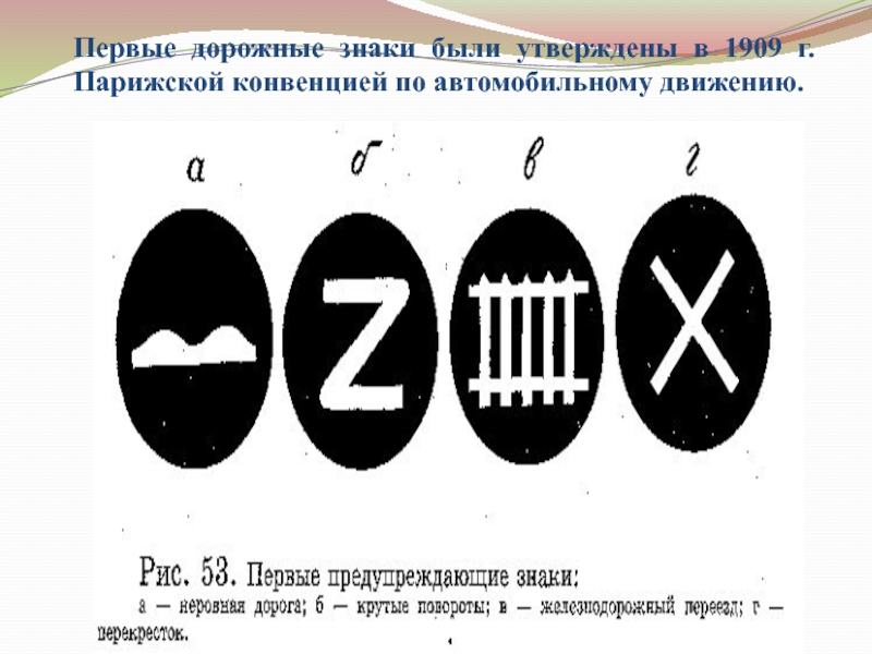 Картинки первые дорожные знаки